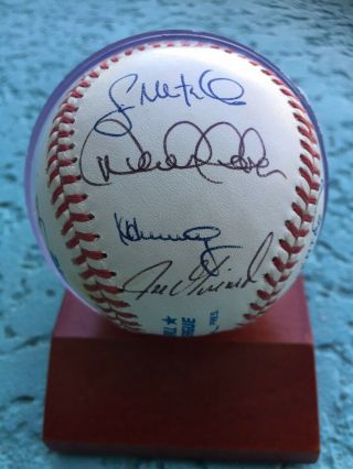 York Yankees 1990s Team Signed Baseball 14 Signatures Derek Jeter Autograph