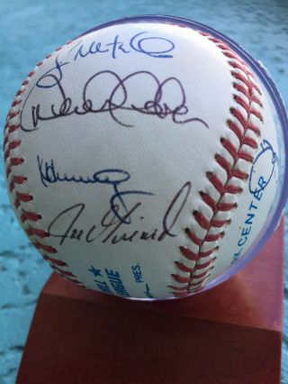 York Yankees 1990s Team Signed Baseball 14 Signatures Derek Jeter Autograph 2