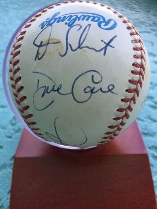 York Yankees 1990s Team Signed Baseball 14 Signatures Derek Jeter Autograph 4
