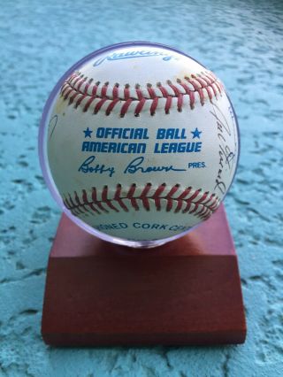 York Yankees 1990s Team Signed Baseball 14 Signatures Derek Jeter Autograph 6