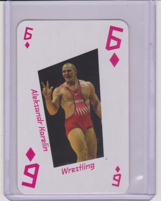 Rare 2012 London Uk 2012 Olympic Aleksandr Karelin Card Russia Wrestling