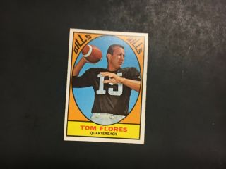 1967 Topps Football Tom Flores 16 Exmt (r2628)