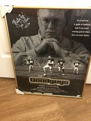 Purdue University Autographed Football 2000 Posters And Cradle Of Quarterbacks