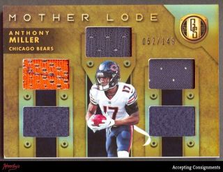 2019 Gold Standard Mother Lode Anthony Miller 5 - Piece Jersey - Ball Relic 052/149