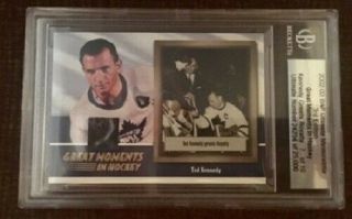 2002 - 03 Bap Ultimate Memorabilia Great Moments In Hockey Ted Kennedy 7/10