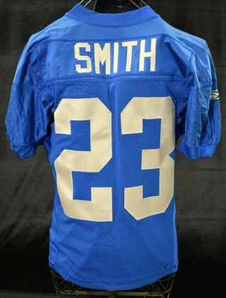 2005 Smith 23 Detroit Lions Game Worn Throwback Football Jersey Loa