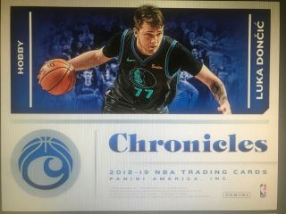2018 - 19 Chronicles Basketball Hobby 12 Box Case Same Day 3