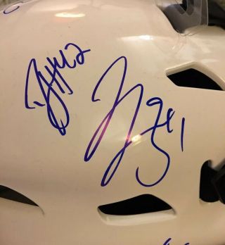St.  Louis Blues Signed Autographed 2018 - 2019 Team Goalie Mask Proof Stanley Cup 3
