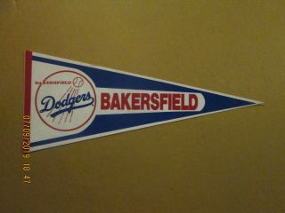 California League Bakersfield Dodgers Vintage Defunct 1984 Logo Baseball Pennant