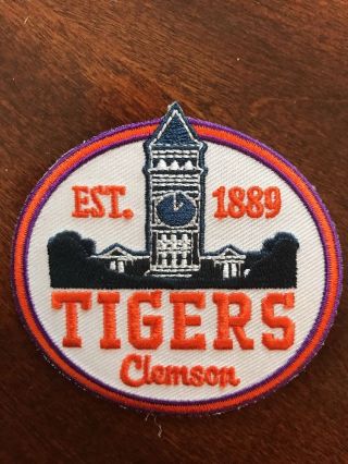 CLEMSON University Clemson Tigers RARE Vintage Embroidered Iron On Patch 3 