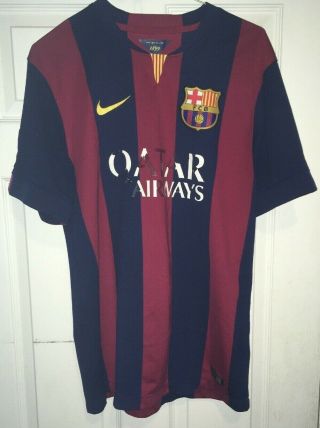 Fc Barcelona Jersey Messi Qatar Airways Nike Dri Fit