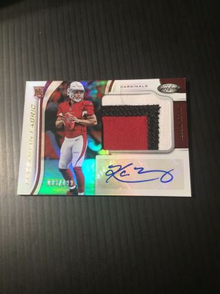 2019 Certified Kyler Murray Freshman Fabric 3 Color Rookie Patch Auto 26/199