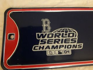 Boston Red Socks 2004 World Series Champions Metal Street Sign 3 Feet Long