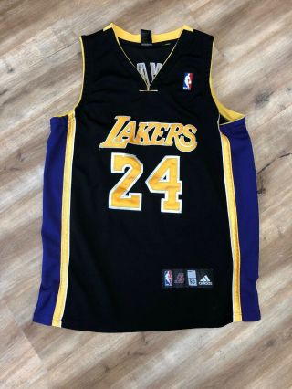 Kobe Bryant Los Angeles Lakers Black Stitched Nba Basketball Jersey Large