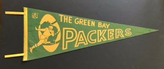 1960s Green Bay Packers Full Size Pennant -
