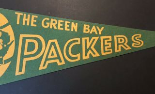 1960s Green Bay Packers Full Size Pennant - 3