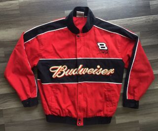 Dale Earnhardt Jr.  Budweiser Jacket Men’s Medium Budweiser Racing Vintage