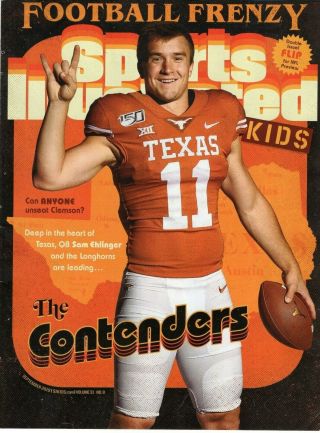 2019 Sports Illustrated Kids Cover Clipping Featuring Sam Ehlinger Longhorns