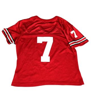 Nike Team Ohio State Buckeyes 7 Womens Size M OSU Football Home Red Jersey 2