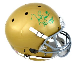 Tim Brown Autographed/signed Notre Dame Full Size Ncaa Helmet - Heisman 87