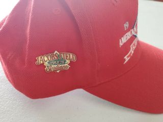 Rare Vtg.  Cleveland Indians Snapback Hat 90s Red Chief Wahoo 1997 Jacob ' s Field 2
