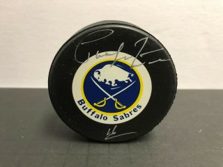 Pat LaFontaine St Louis Blues Signed Autographed NHL Hockey Puck with case 2