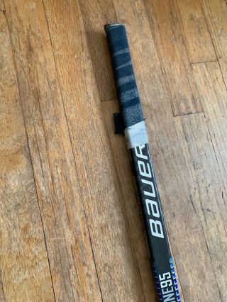 Radek Martinek 24 York NY Islanders Game Bauer Hockey Stick Cracked 5