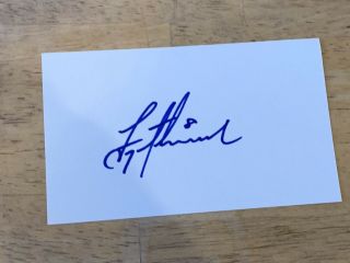 Troy Aikman Signed 3x5 Index Card Dallas Cowboys