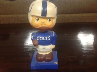Baltimore Colts Football Team1962 Nodder/bobble Head W Plastic Case Ex