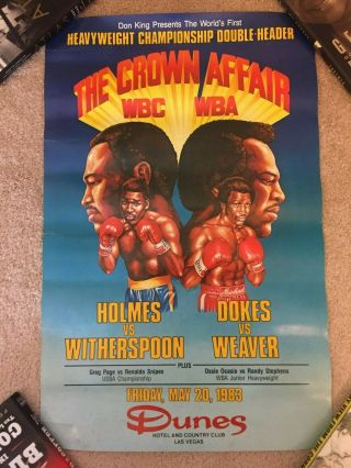 Larry Holmes Vs.  Tim Witherspoon Poster