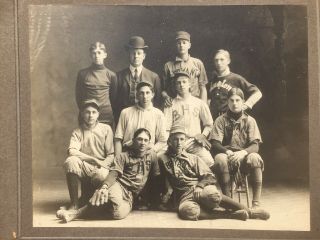 Early 1900’s Bryan Ohio High School Baseball Team Photo Baseball Glove