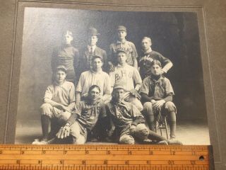 Early 1900’s Bryan Ohio High School Baseball Team Photo Baseball Glove 6