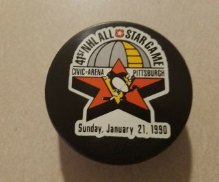 Rare Pittsburgh Penguins 41st All Star Ziegler Official Game Nhl Hockey Puck