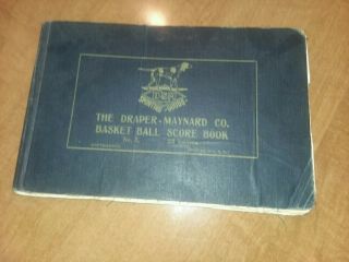 Antique 1920s D&M Sporting Goods Basket Ball Score Book Draper Maynard 8