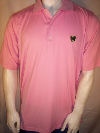 Fairway & Greene XXL/XL Pink Poly/Spandex Golf Shirt Pine Valley Members Only 2
