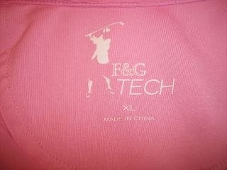 Fairway & Greene XXL/XL Pink Poly/Spandex Golf Shirt Pine Valley Members Only 4