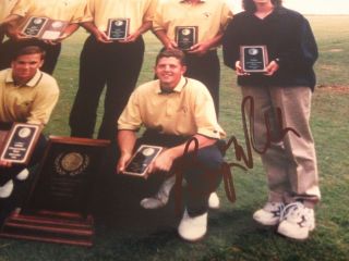 1998 Georgia Tech Team 8x10 Signed Golf Photo & Media Guide M.  Kuchar Masters 4