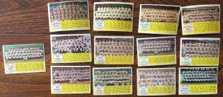 13 1958 Topps - Unmarked Team Cards Water Damage,  No Creases - Vintage