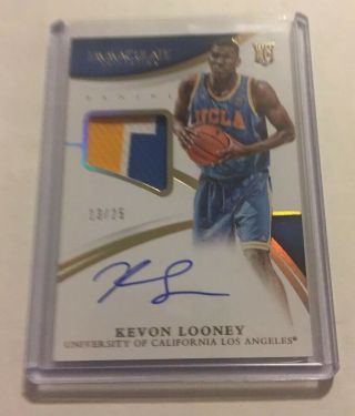 2015 Immaculate - Kevon Looney - Rookie Patch Autograph - Jersey Relic - 13/25
