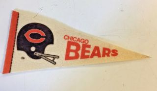 Vintage Chicago Bears Souvenir Mini Felt Pennant Football Nfl Sports Sport Wow