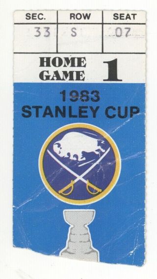 Montreal @ Buffalo 4/9/83 Stanley Cup Playoffs Ticket Stub Sabres 4 Canadiens 2