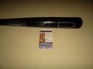Craig Biggio Signed Louisville Slugger Black Baseball Bat JSA M35594 Astros 4