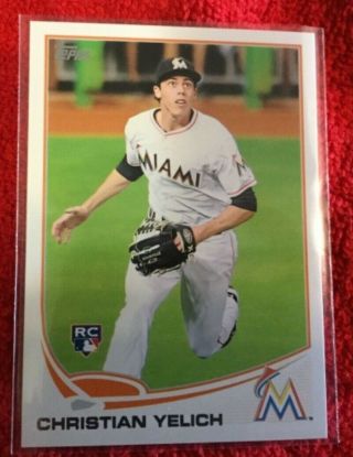 2013 Topps Update Us290 Christian Yelich Rc Miami Marlins