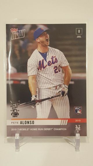 Pete Alonso 2019 Topps Now Card 493 2019 Home Run Hr Derby Champion Fast Ship