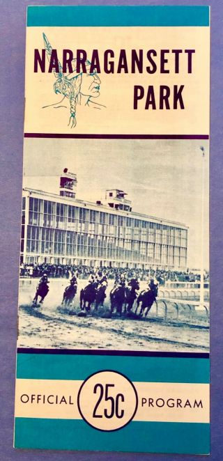 Vintage1966 Narragansett Park Horse Racing Program - Rhode Island