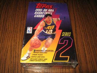 1995 - 96 Topps Basketball Series 2 Retail Box (36 Packs) Garnett