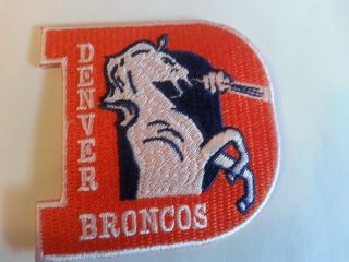 Denver Broncos Embroidered Iron On Vintage Logo Patch 3 
