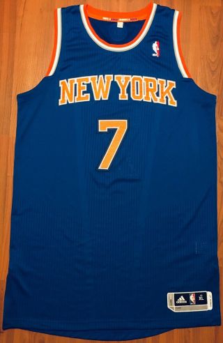 Authentic Adidas 2013 Carmelo Anthony York Knicks Nba Game Cut Jersey Xl,  2”