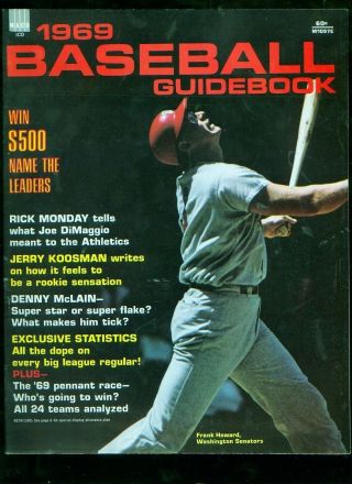 1969 Baseball Guidebook - Frank Howard,  Washington Senators