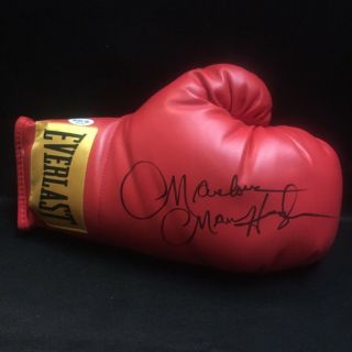 Marvelous Marvin Hagler Signed Everlast Boxing Glove With Loa From The Wbc